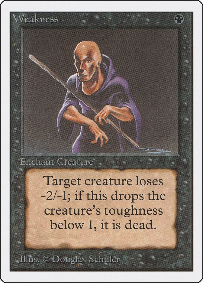 Weakness [2ED] - MTG Single