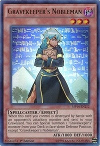 Gravekeeper’s Nobleman (14212) (MP14) - YuGiOh Single