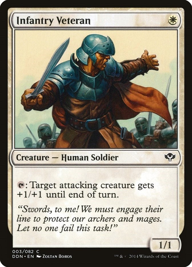 Infantry Veteran (3) [DDN] - MTG Single