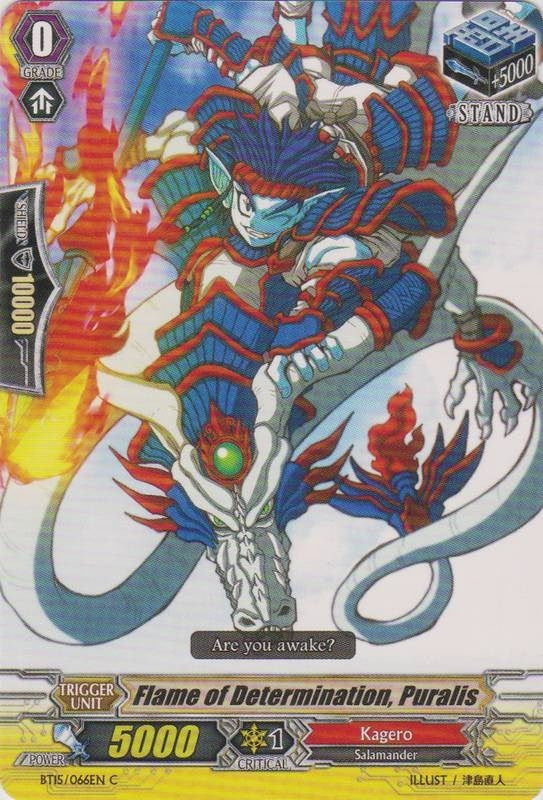 Fire of Determination Puralis (15066) [BT15] - Cardfight Vanguard Single