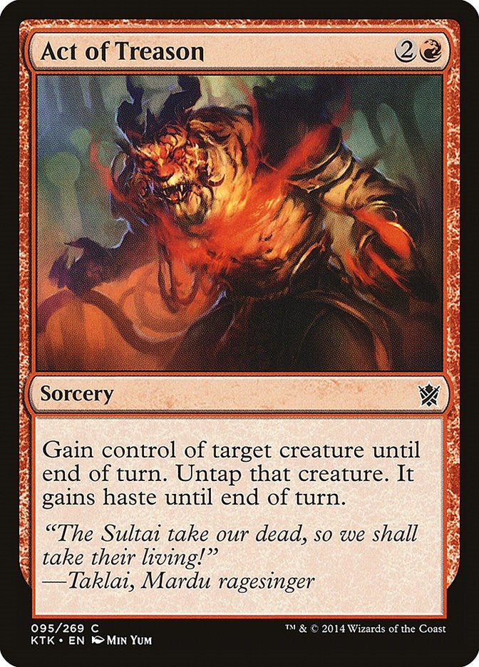 Act of Treason (95) [KTK] - MTG Single