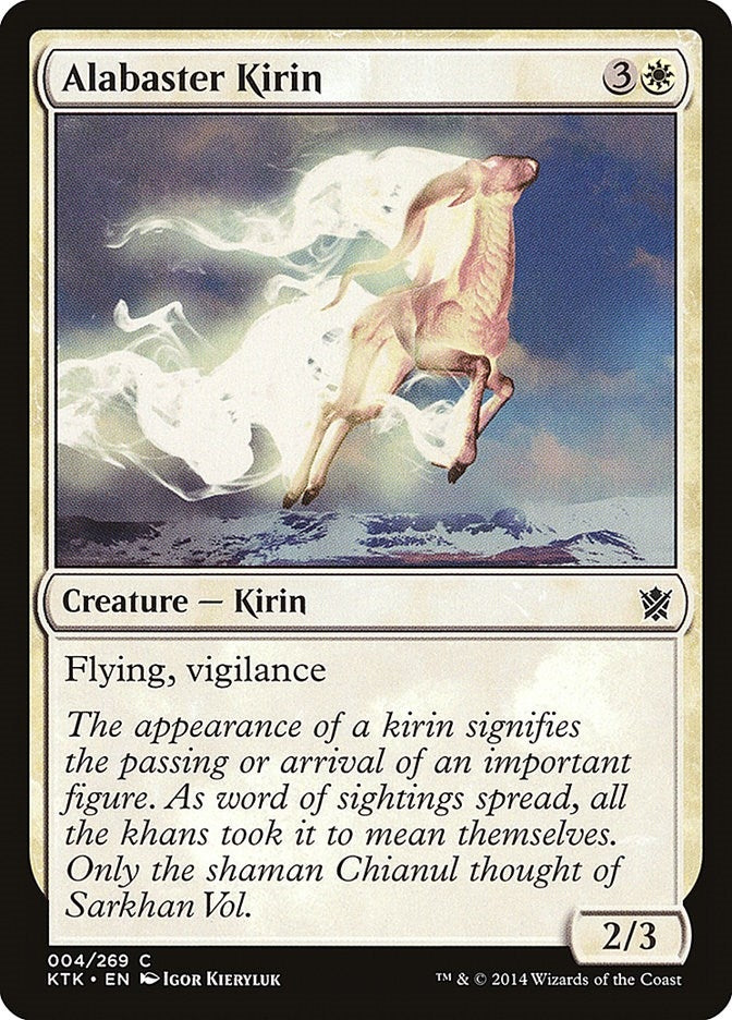 Alabaster Kirin (4) [KTK] - MTG Single