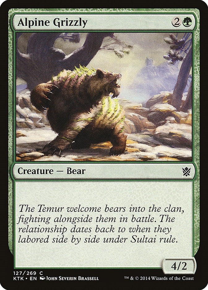 Alpine Grizzly (127) [KTK] - MTG Single