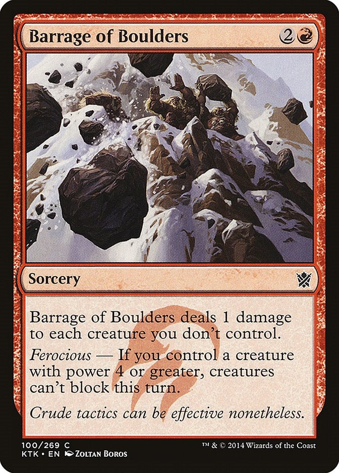 Barrage of Boulders (100) [KTK] - MTG Single