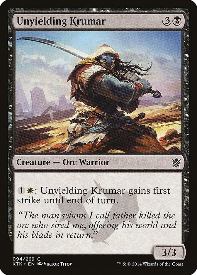 Unyielding Krumar (94) [KTK] - MTG Single