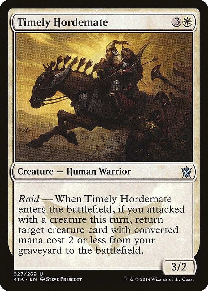 Timely Hordemate (27) [KTK] - MTG Single