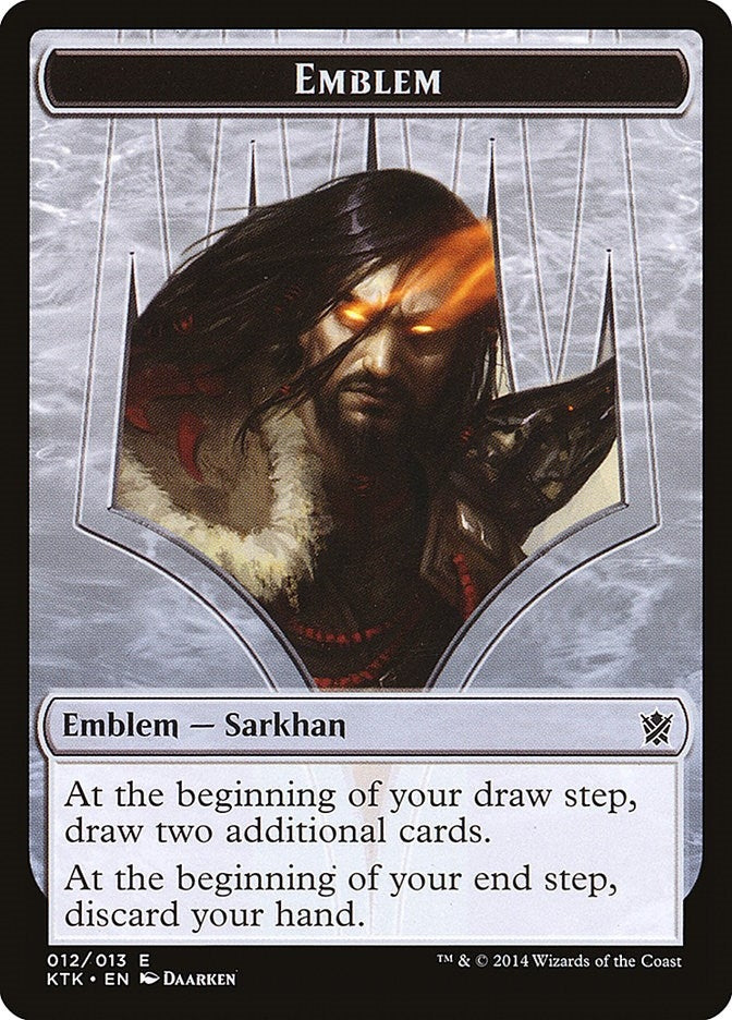 Emblem - Sarkhan the Dragonspeaker (0) [KTK] - MTG Single