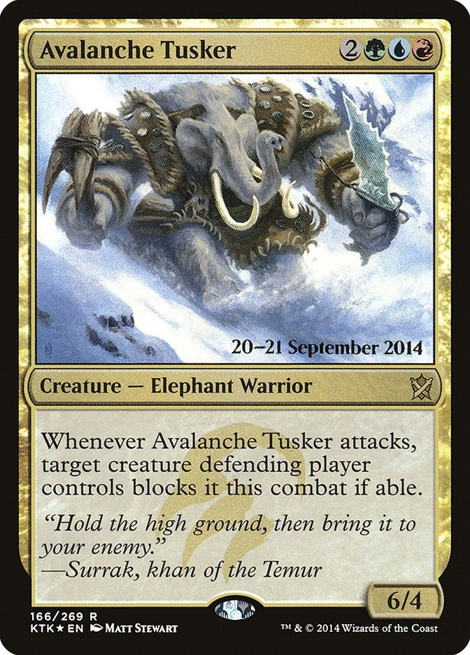 Image for Avalanche Tusker (166) (Prerelease Cards) - Magic: The Gathering