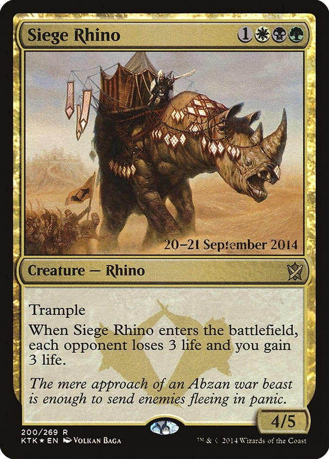 Siege Rhino (200) [PRE] - MTG Single