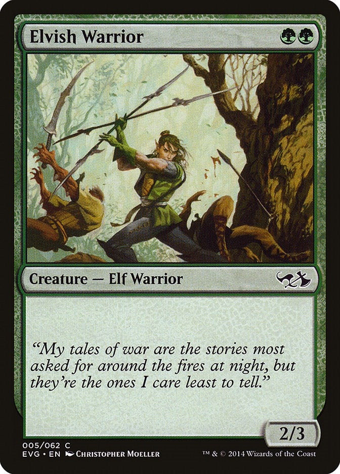 Elvish Warrior (5) [DD3] - MTG Single