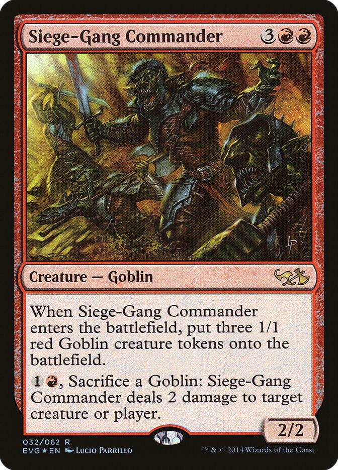 Siege-Gang Commander [DD3] - MTG Single