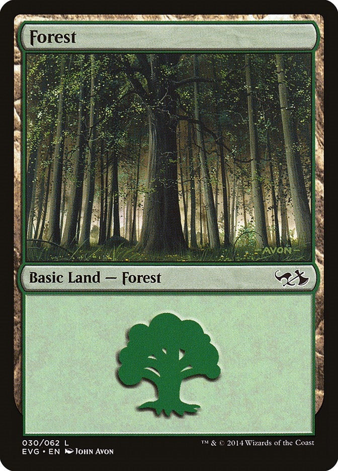 Forest (30) (Elves vs Goblins) (30) [DD3] - MTG Single