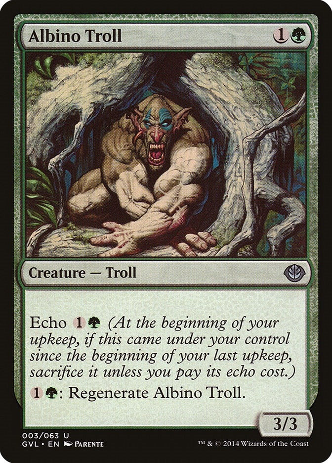 Albino Troll (3) [DD3] - MTG Single
