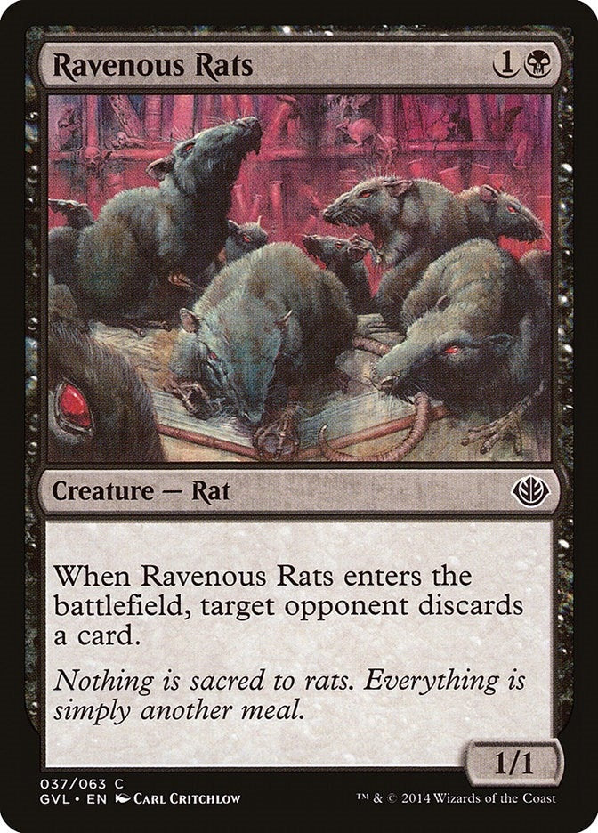 Ravenous Rats [DD3] - MTG Single