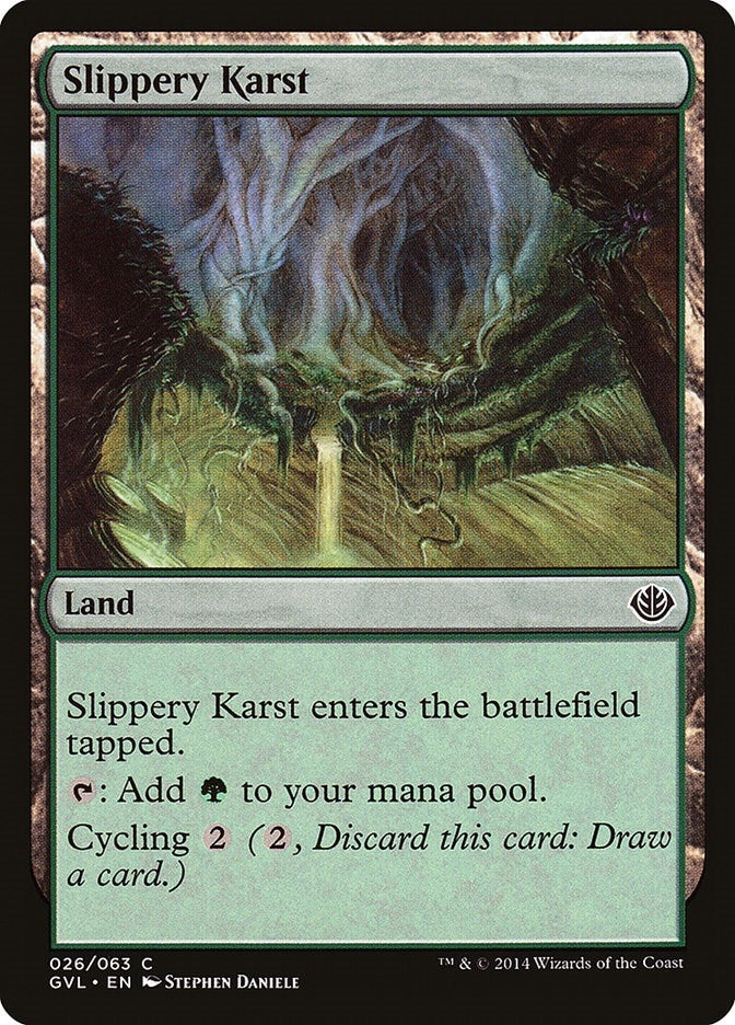 Slippery Karst [DD3] - MTG Single