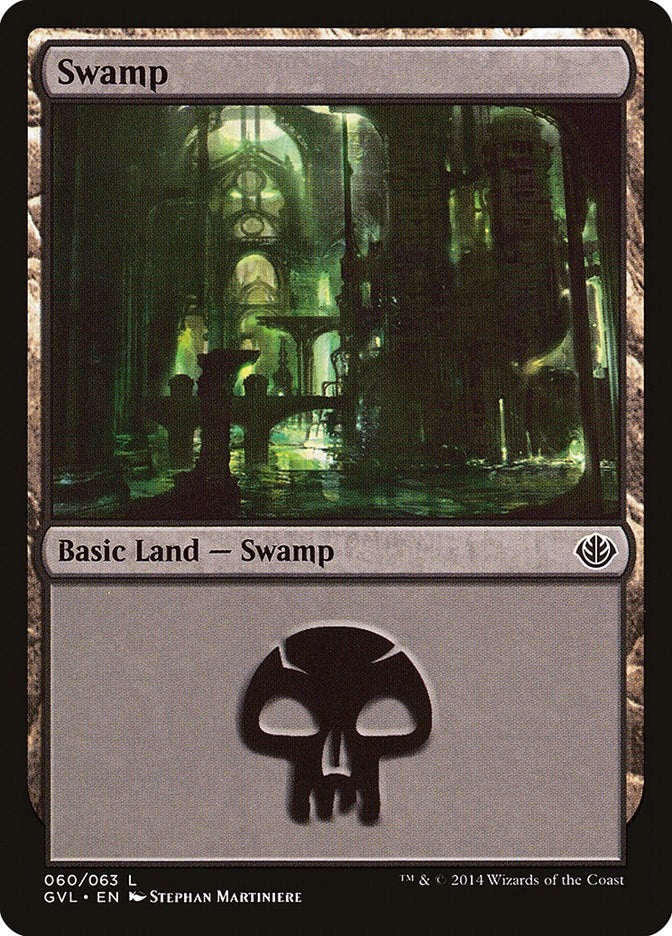 Swamp (60) (Garruk vs Liliana) (60) [DD3] - MTG Single