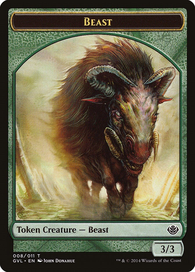 Beast Token (008) (0) [DD3] - MTG Single