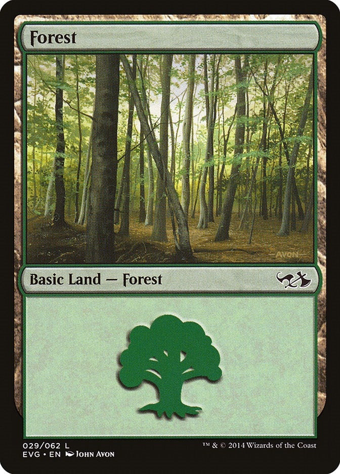 Forest (29) (Elves vs Goblins) (29) [DD3] - MTG Single