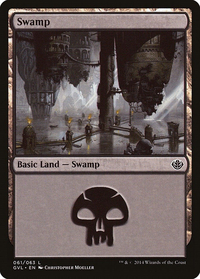 Swamp (61) (Garruk vs Liliana) (61) [DD3] - MTG Single