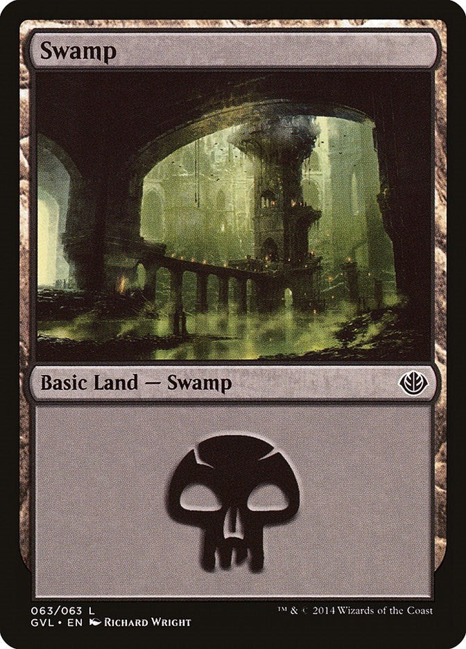 Swamp (63) (Garruk vs. Liliana) (63) [DD3] - MTG Single