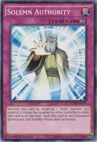 Solemn Authority (5197) (LC05) - YuGiOh Single