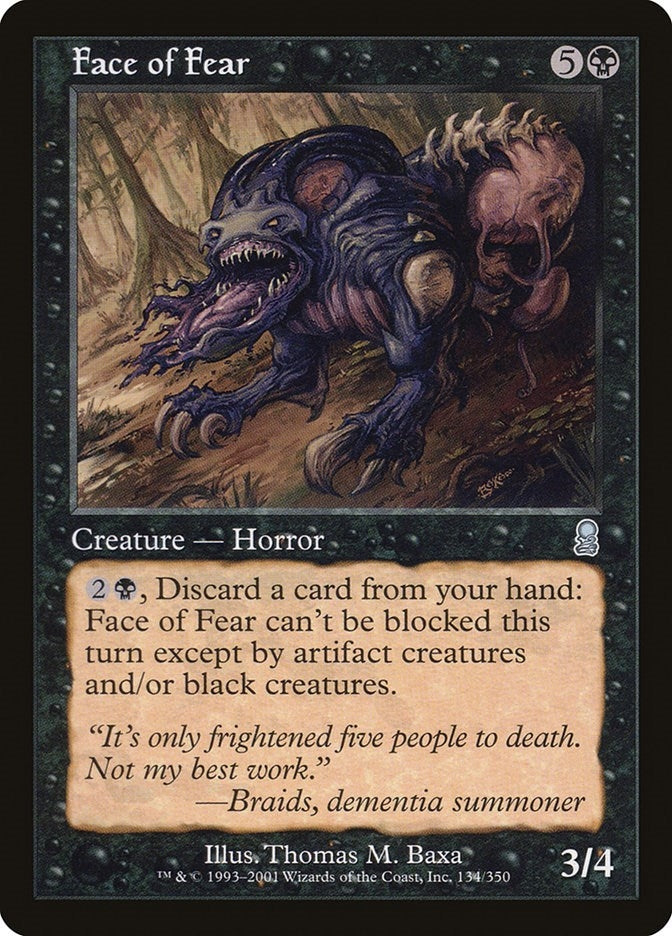 Face of Fear (134) [ODY] - MTG Single
