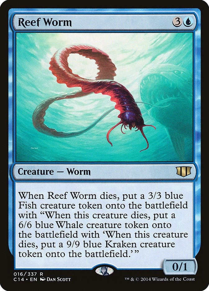 Reef Worm (16) [C14] - MTG Single