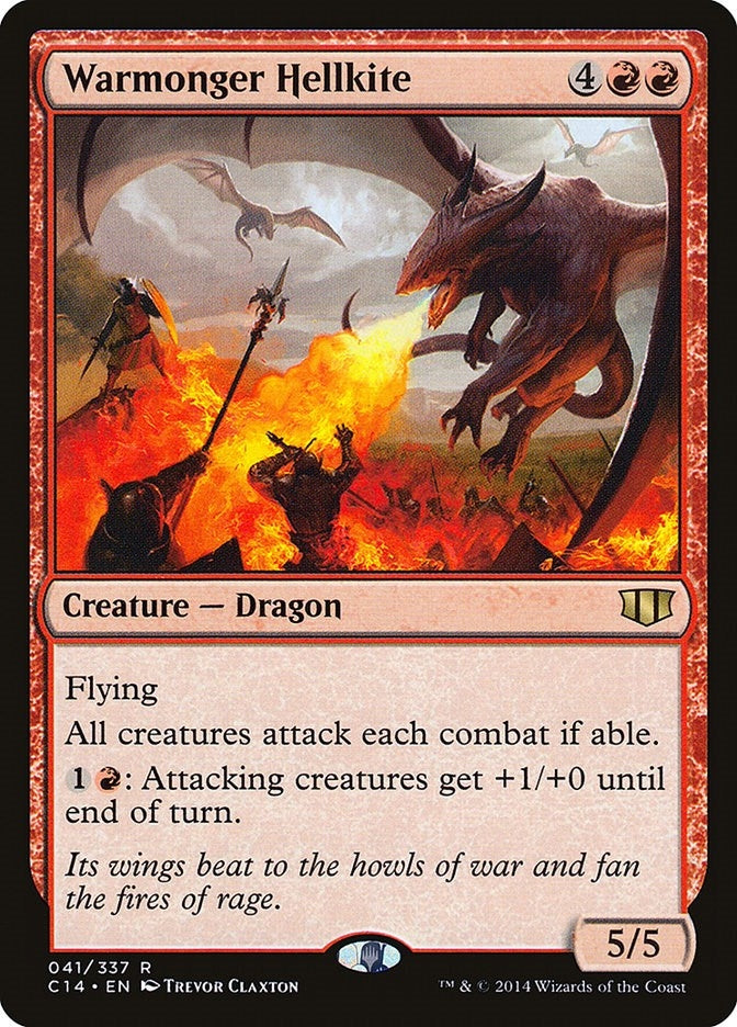 Warmonger Hellkite (41) [C14] - MTG Single