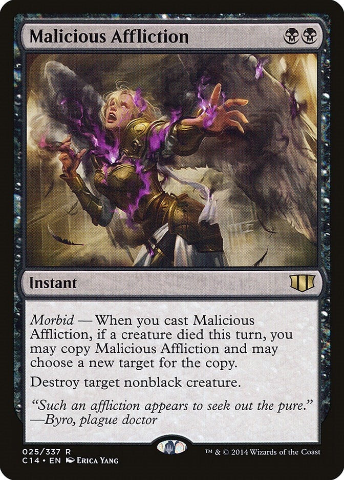 Malicious Affliction (25) [C14] - MTG Single
