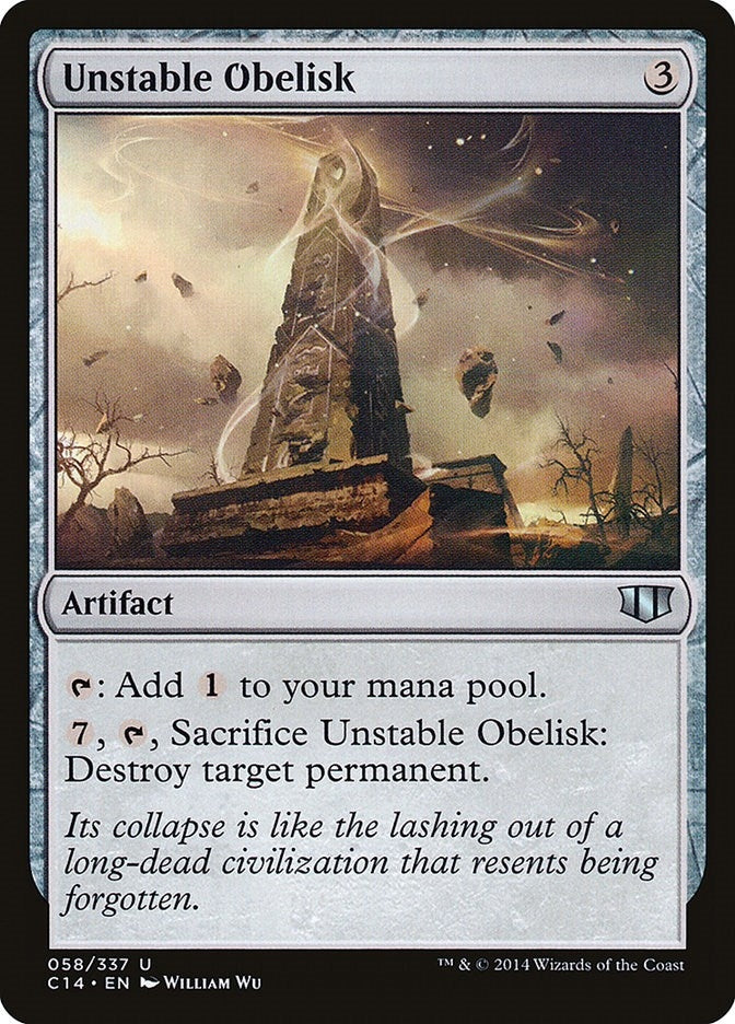 Unstable Obelisk (58) [C14] - MTG Single