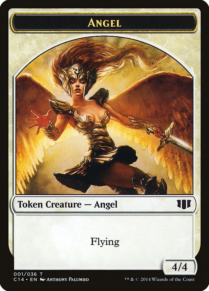 Angel // Cat Double-sided Token (0) [C14] - MTG Single