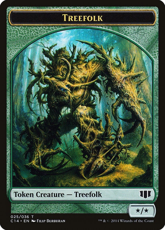 Treefolk // Wolf Double-sided Token (0) [C14] - MTG Single