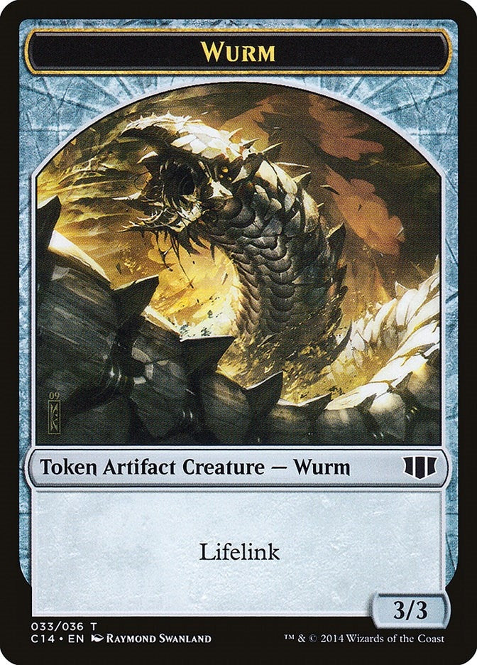 Wurm (Lifelink) // Goat Double-sided Token (0) [C14] - MTG Single