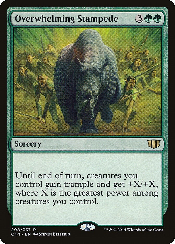 Overwhelming Stampede (208) [C14] - MTG Single