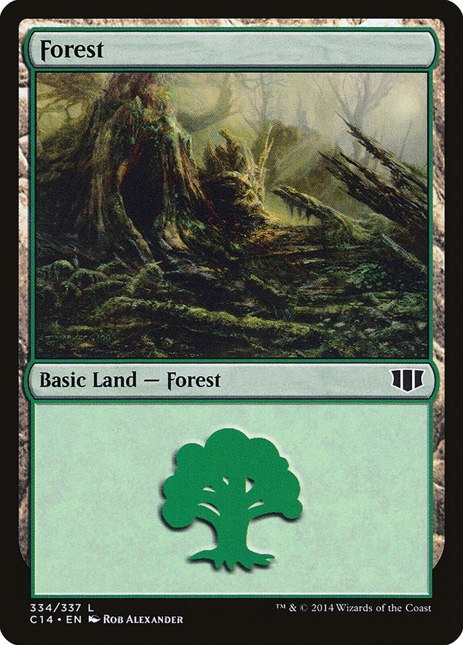 Forest (334) (334) [C14] - MTG Single