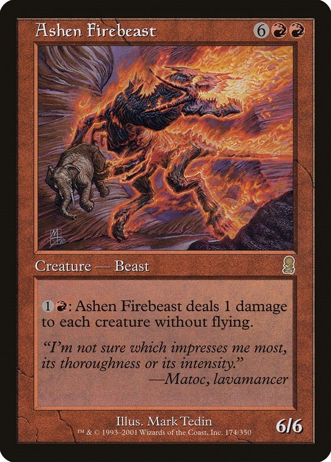 Ashen Firebeast (174) [ODY] - MTG Single