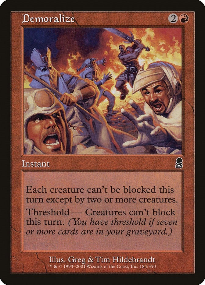 Demoralize (184) [ODY] - MTG Single