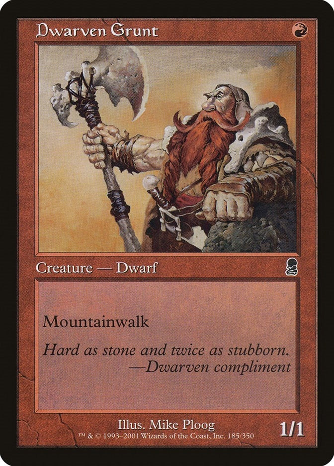 Dwarven Grunt (185) [ODY] - MTG Single