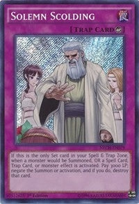 Solemn Scolding (79) (NECH) - YuGiOh Single