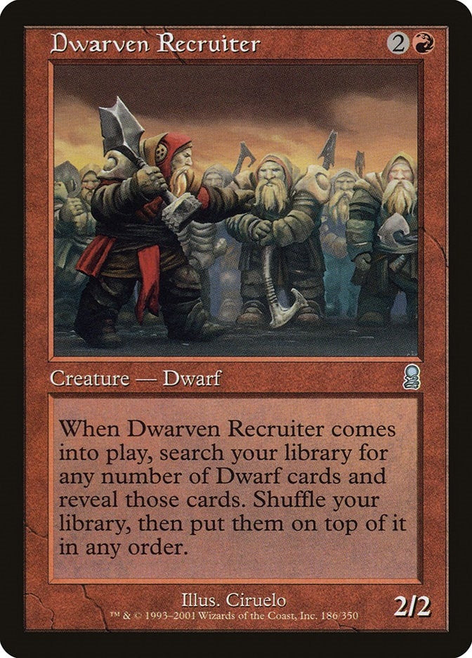 Dwarven Recruiter (186) [ODY] - MTG Single