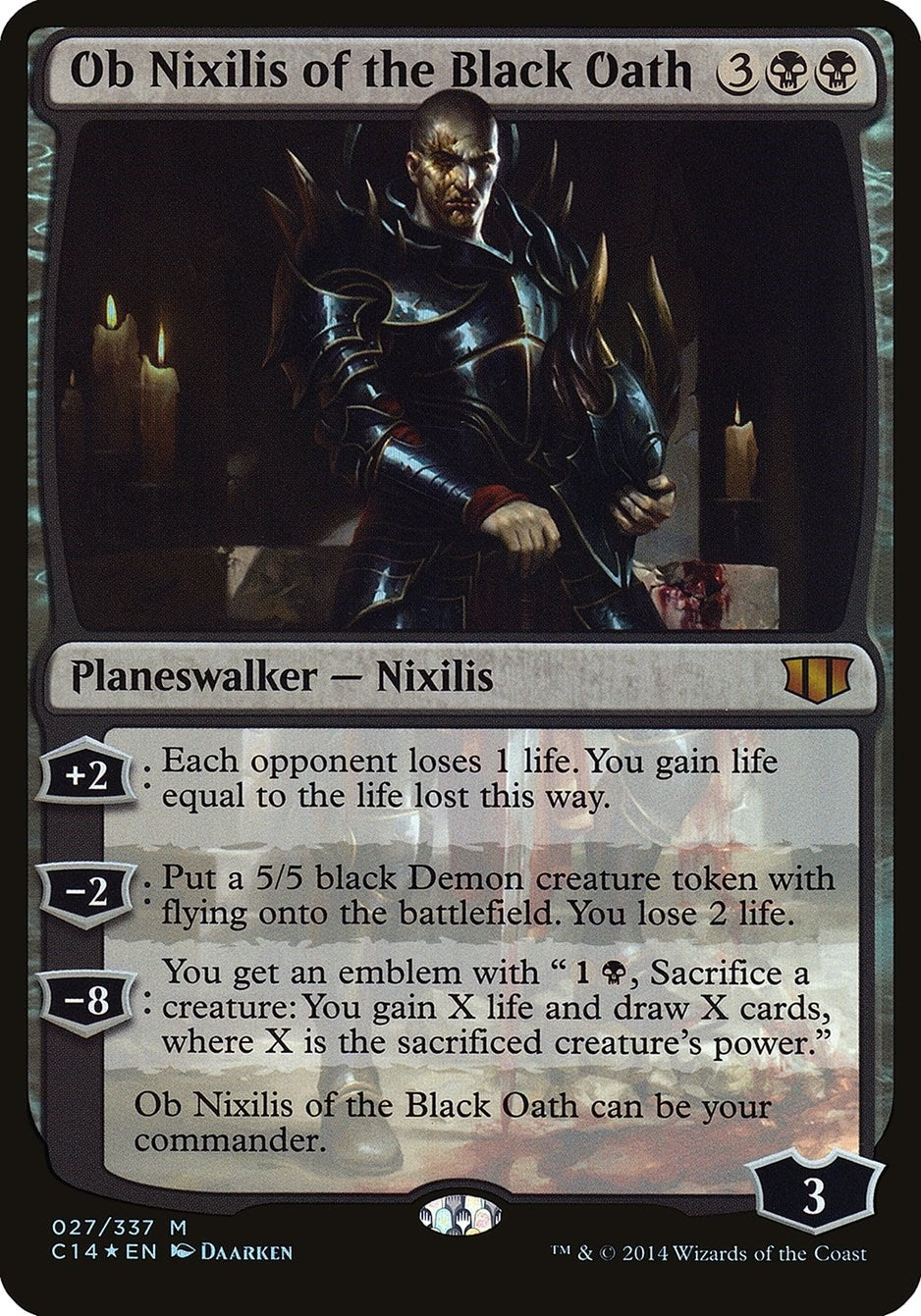 Ob Nixilis of the Black Oath (Commander 2014) (27) [OVER] - MTG Single