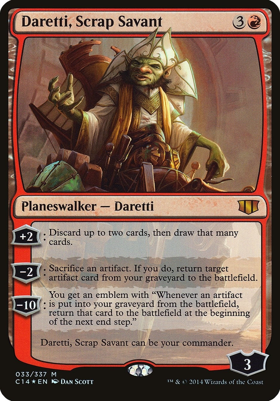 Daretti Scrap Savant (Commander 2014) (33) [OVER] - MTG Single