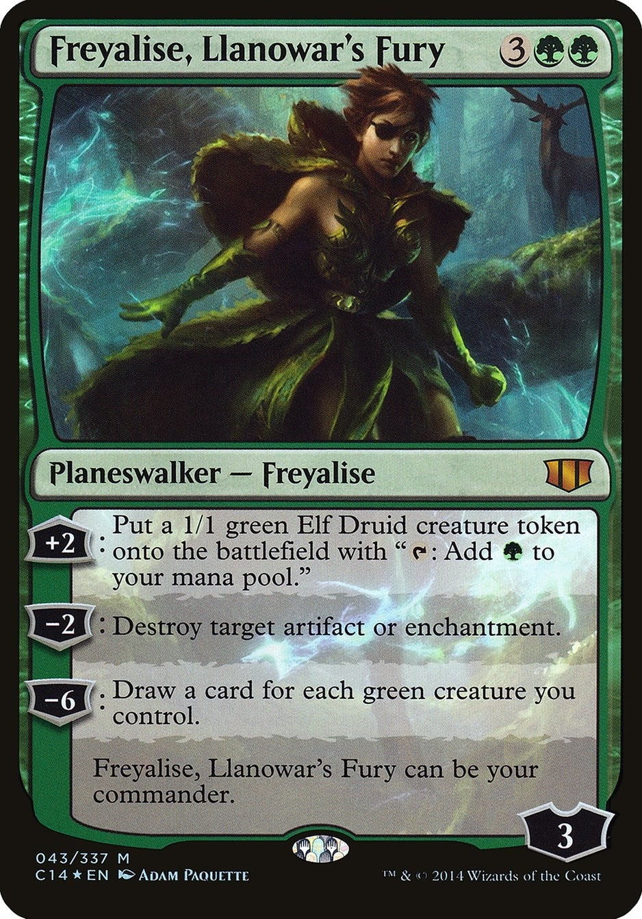 Freyalise Llanowar’s Fury (Commander 2014) (43) [OVER] - MTG Single