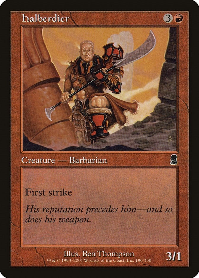 Halberdier (196) [ODY] - MTG Single