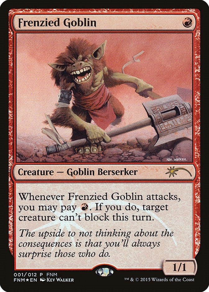 Frenzied Goblin (1) [FNM] - MTG Single
