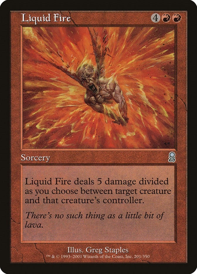 Liquid Fire (201) [ODY] - MTG Single