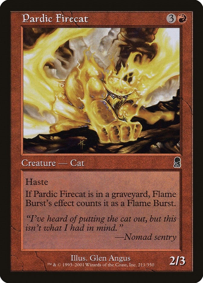 Pardic Firecat (211) [ODY] - MTG Single