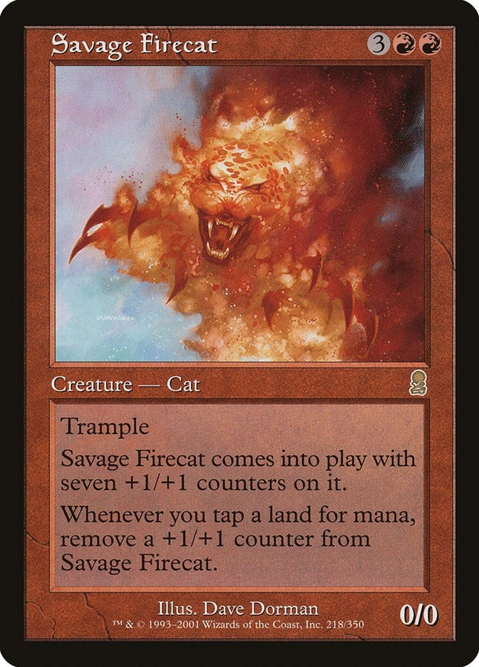Savage Firecat (218) [ODY] - MTG Single