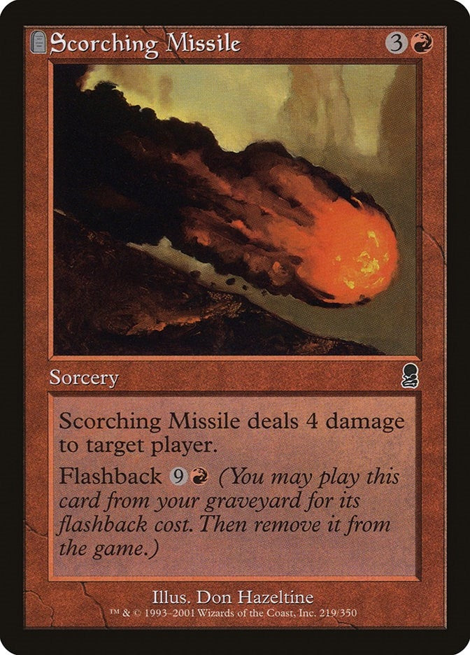 Scorching Missile (219) [ODY] - MTG Single