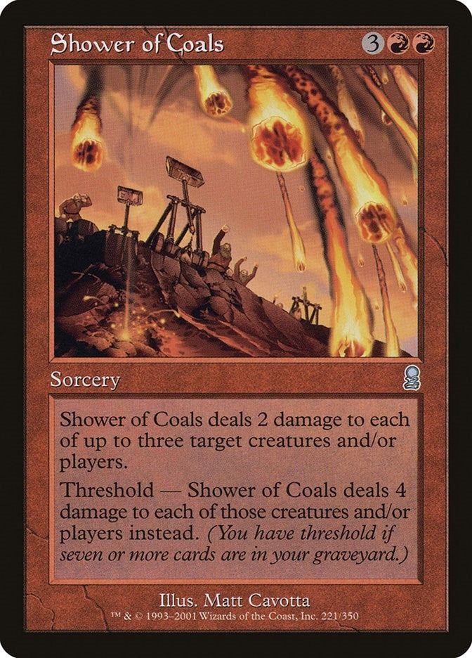 Shower of Coals (221) [ODY] - MTG Single